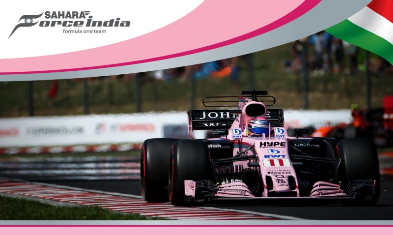 Force India vuelve a conseguir doble puntaje en Hungría y Sergio Perez por delante de su coequipero.