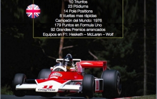 James Hunt Ex Campeón del Mundo F1 1976 Personaje Graining @omarketingf1