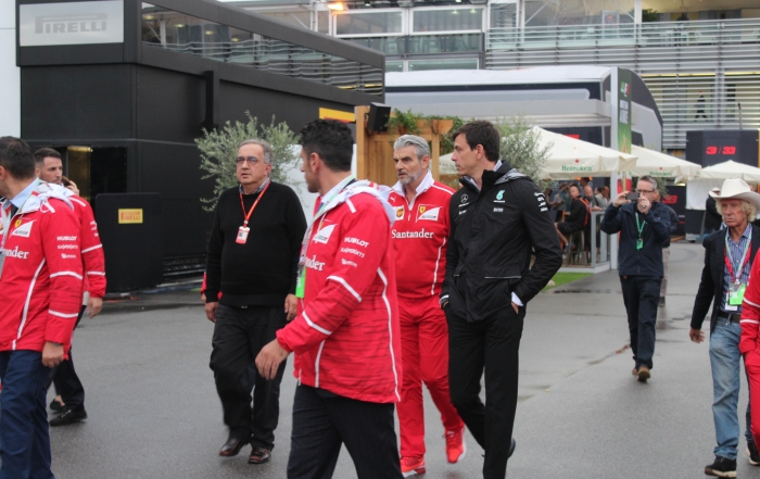 GP. de Italia: personalidades en el Paddock de Monza