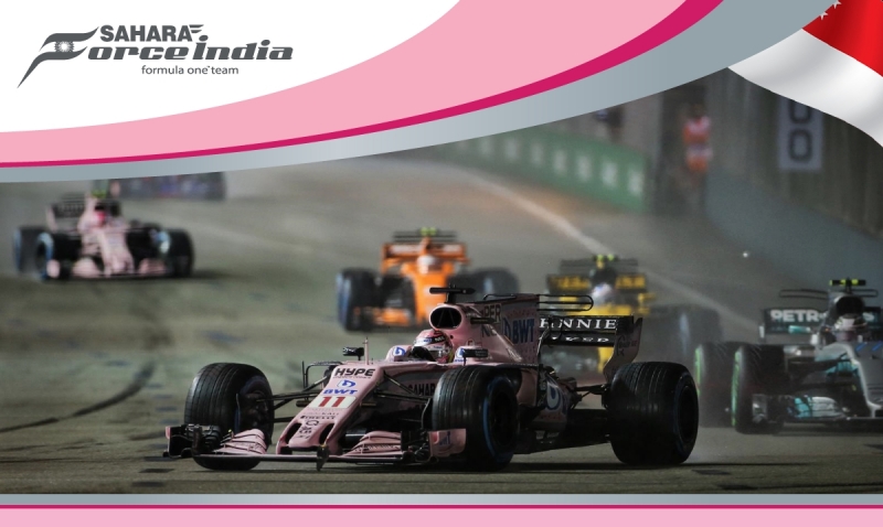 Force India vuelve a terminar con doble puntaje en Singapur.