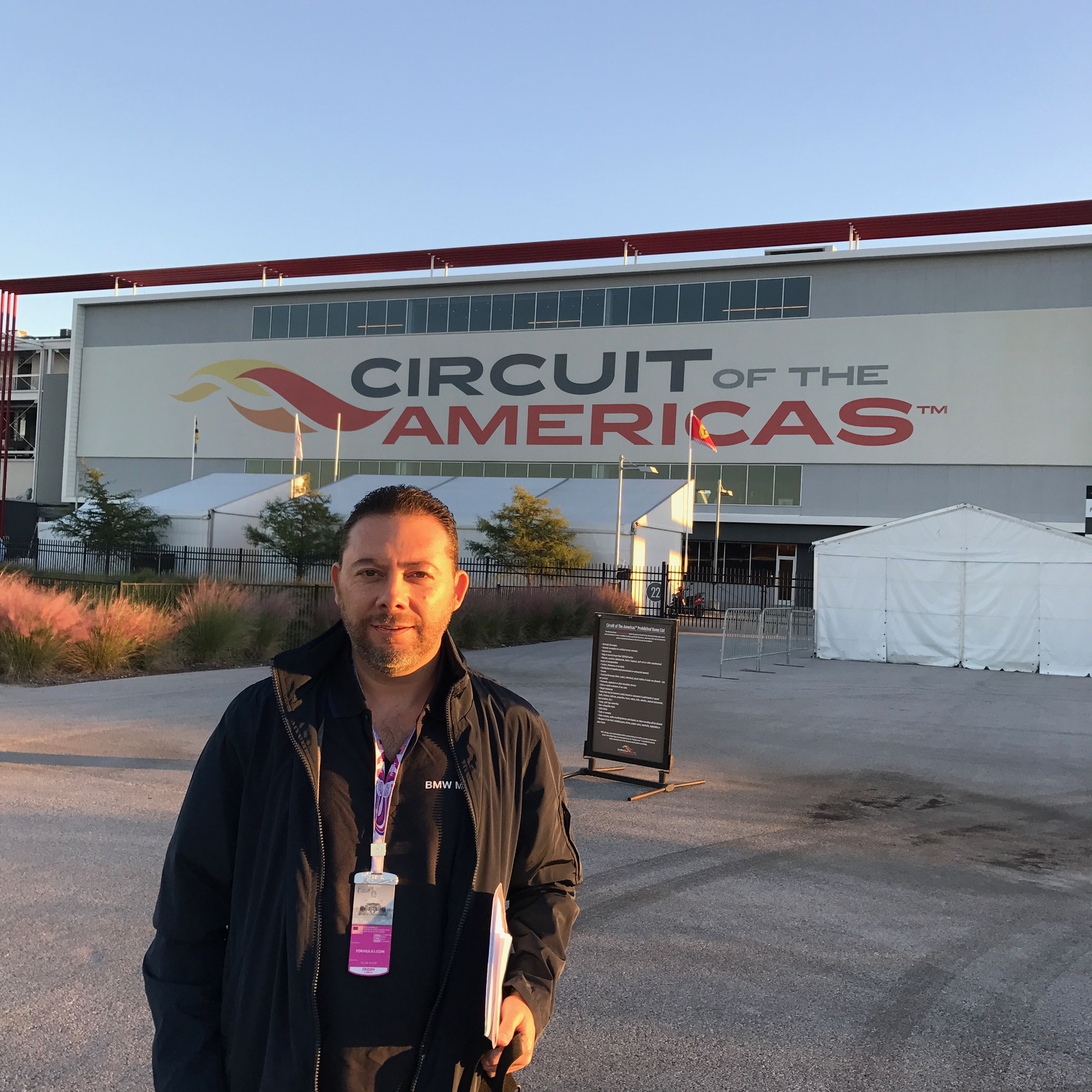 Omar Alvarez / @omarketingf1 cubriendo el GP de Estados Unidos en el Circuito de las Americas en Austin Texas.