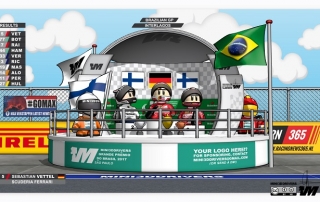 Sebastian Vettel ganador del G.P. de Brasil