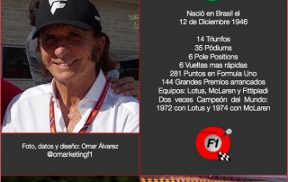 Infografia Emerson Fittipladi, 2 veces Campeón de F1. @omarketingf1