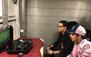 Sergio Pérez y Luis Álvarez Sahara Force India Barcelona @omarketingf1 Foto Telcel Racing