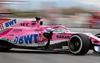 Termina Checo su pretemporada en Barcelona con 159 vueltas en el VJM11