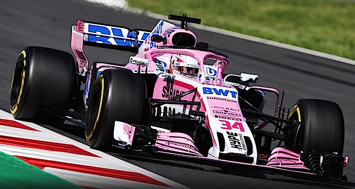 Latifi debuta con el VJM11 de Force India y termina P5 en 1er día de pruebas en Montmeló