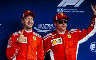 Sábado en Alemania-Ferrari: Genial pole de Vettel en su tierra; Kimi 3º
