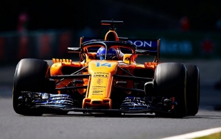Alonso llega con lo justo a Monza en su McLaren