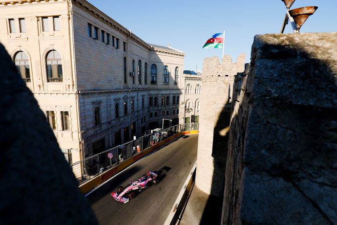 Sábado en Azerbaiyán – Racing Point y Checo logran el 5º. mejor tiempo en Bakú