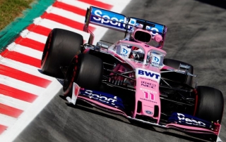 Viernes en España - Racing Point coquetea con el muro y con el fondo de la tabla