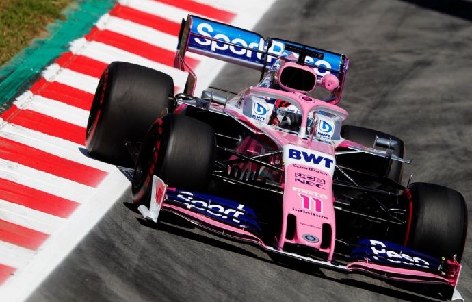 Viernes en España - Racing Point coquetea con el muro y con el fondo de la tabla