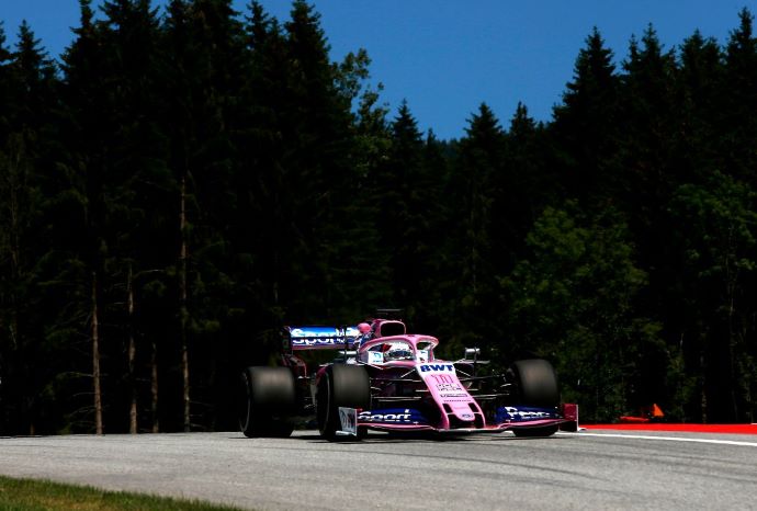 Viernes en Austria - Racing Point con 148 vueltas rosas a pesar de las banderas rojas