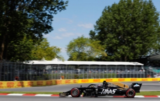 viernes en canada haas mostrando su buena forma