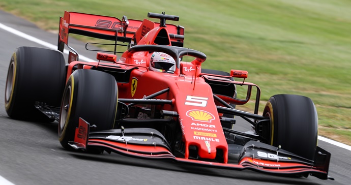 Domingo en Gran Bretaña – Ferrari: Leclerc en el podio, Vettel con problemas