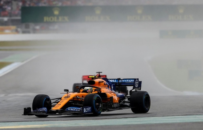 No fue el motor lo que obligó a Norris a retirarse, sino un anexo