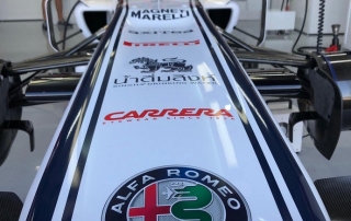 Tatiana Calderón Juan Manuel Correa satisfechos tras el test con Alfa Romeo