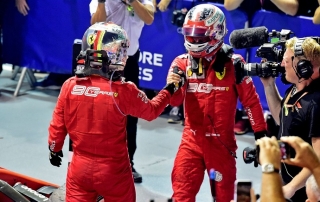Domingo en Singapur - Ferrari: Tremendo 1-2 para acabar con la sequía de Vettel