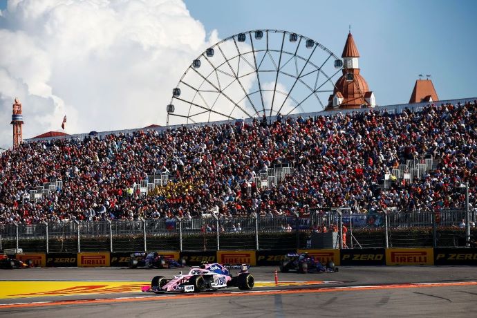 Domingo en Rusia - Racing Point cumple promesa y sale P7 y con 6 puntos color rosa mexicano de Sochi
