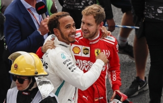 Vettel sobre Hamilton: "Estoy feliz por él"