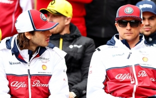 Giovinazzi admite que su debut en F1 fue difícil al tener a Raikkonen como compañero