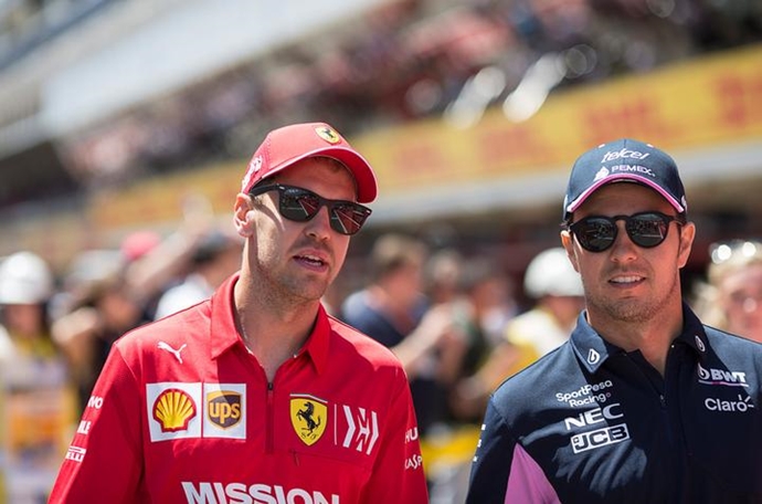 Pérez duda sobre la continuidad de Vettel en la F1