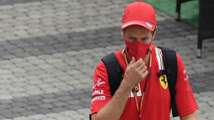 Vettel: "Desgraciadamente, el problema con el SF1000 no está solo en la parte trasera"