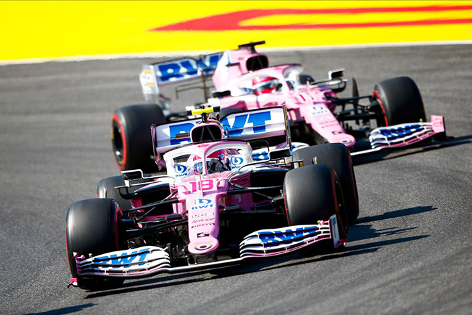 Domingo en La Toscana - Racing Point: Stroll se pierde el podium y Checo suma para los rosas