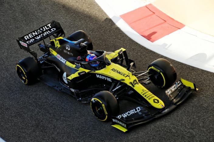 Alonso, contento y motivado tras su test en Abu Dabi