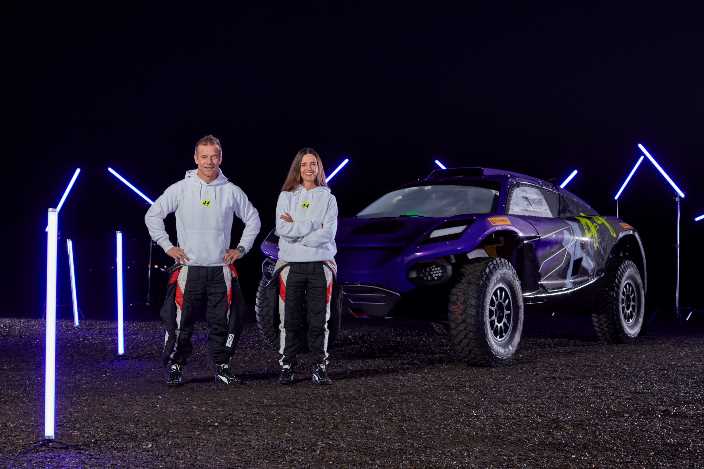 Sébastien Loeb y Cristina Gutiérrez, la dupla del equipo de Hamilton para Extreme E