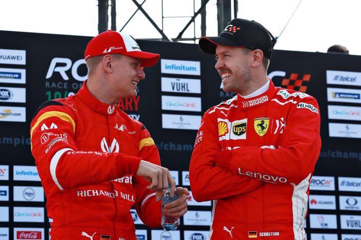 Vettel aconseja a Mick Schumacher: "Estoy contento de contarle todo lo que sé"