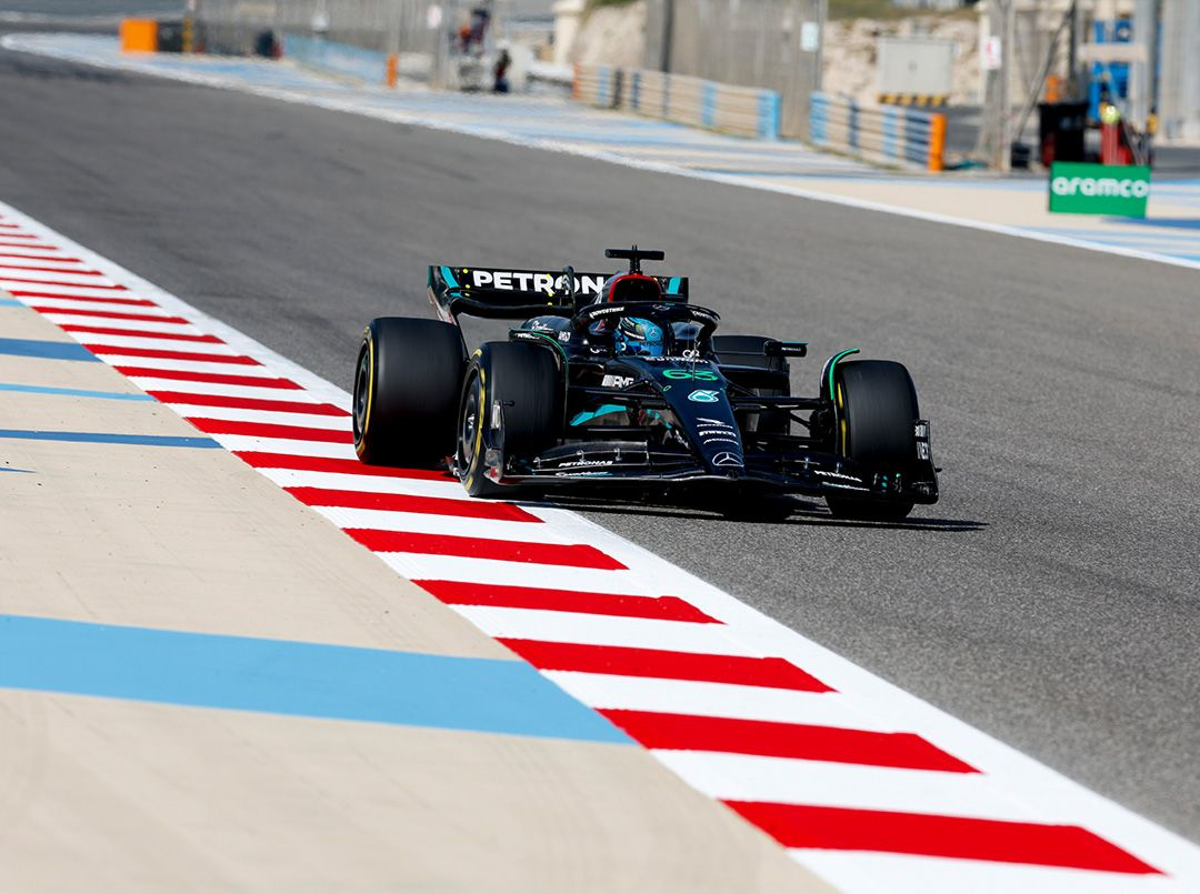 Día 2 en Baréin - Mercedes se siente aliviado con su nuevo modelo W14: “Hoy es muy diferente”