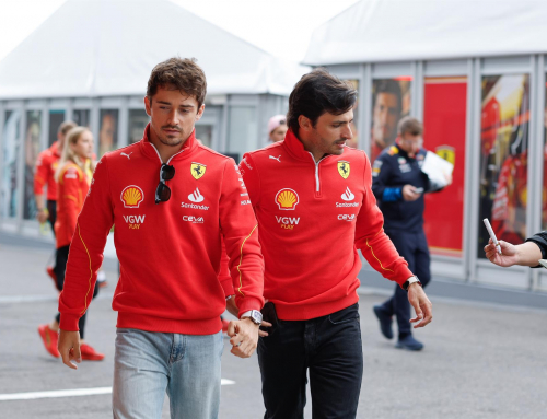 Leclerc: “Sainz está pilotando a un nivel muy alto y eso es fantástico para Ferrari”
