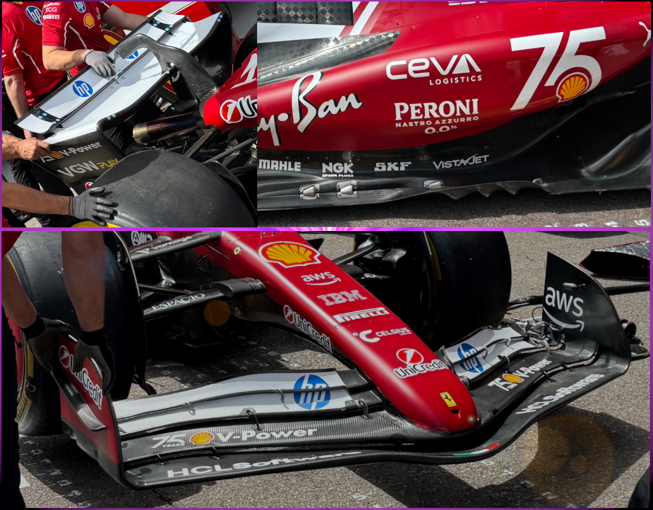 Ferrari muestra su SF-25 en el GP Mónaco