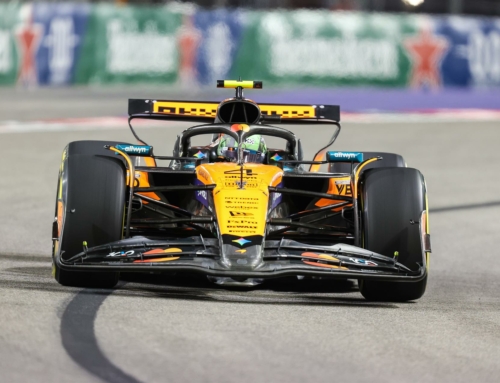Lando Norris lidera los libres en Las Vegas con otro incidente por una alcantarilla